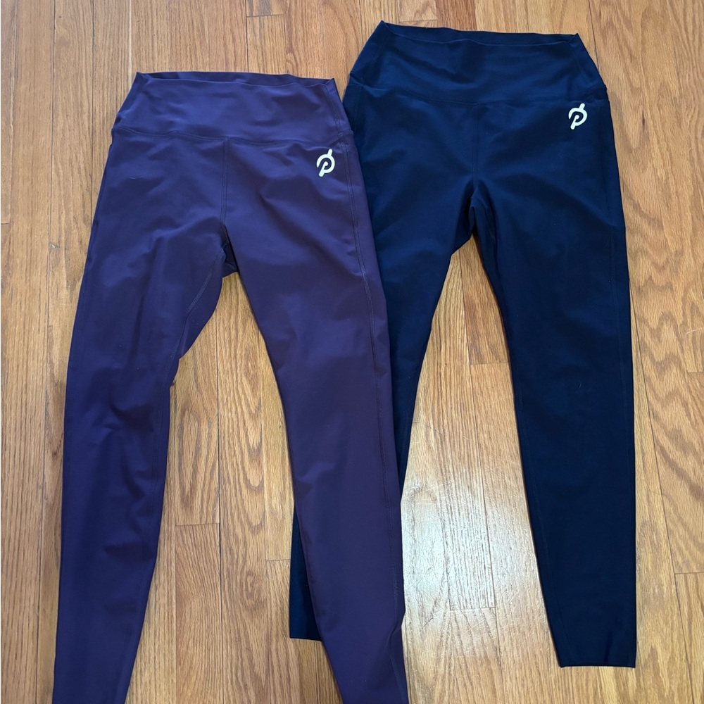 Peloton Women's Leggings - Purple and Navy